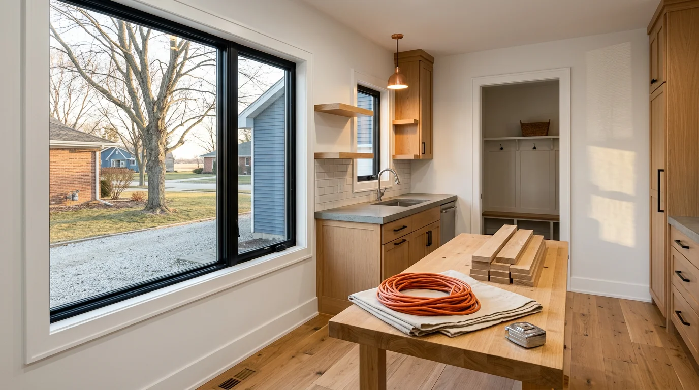 DAmore Contractors general contractor team working on a home renovation in Elburn, Illinois